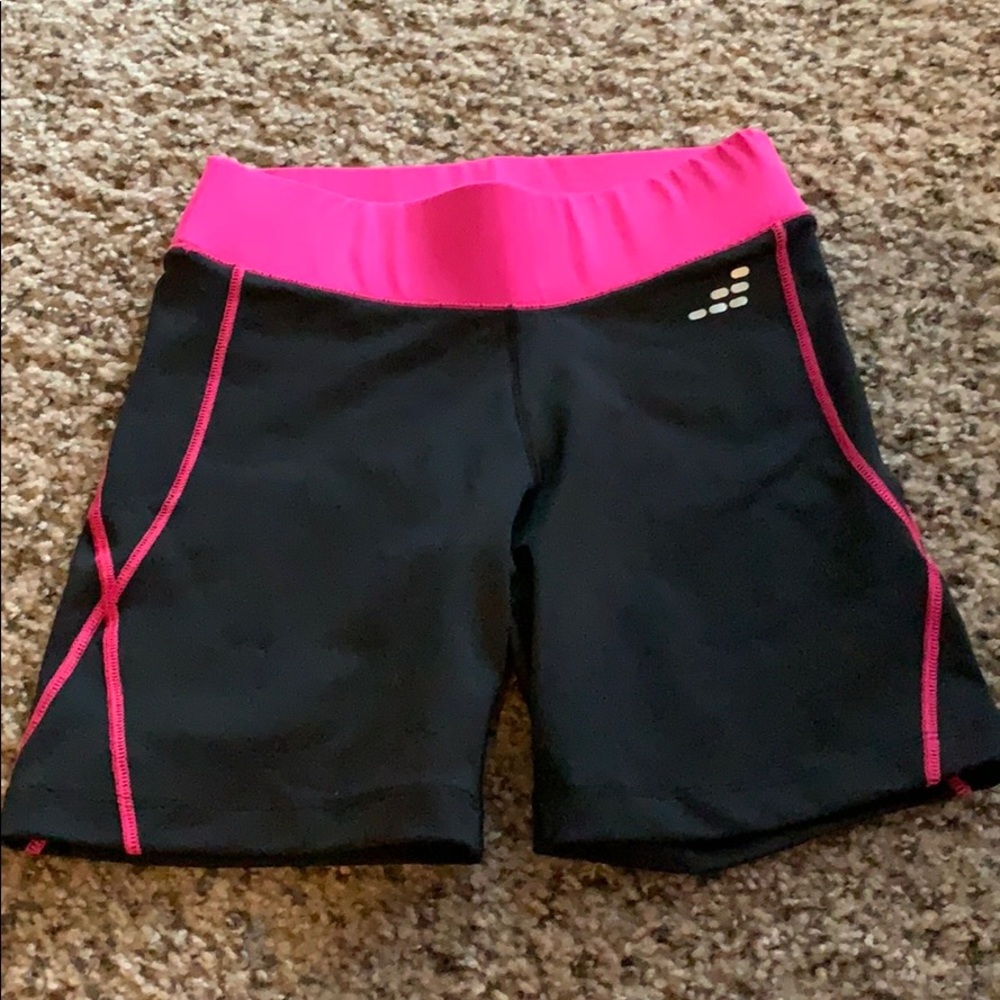 BCG Black and Pink Workout Shorts - XS